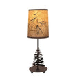 Mini Pine Tree Round Base Table Lamp