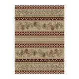 Pinecone Stripe Area Rug