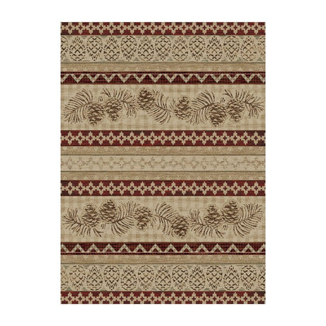 Pinecone Stripe Area Rug