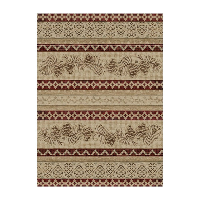 Pinecone Stripe Area Rug