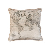 Perfect Plaid Map & Book Pillow Set