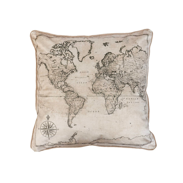 Perfect Plaid Map & Book Pillow Set
