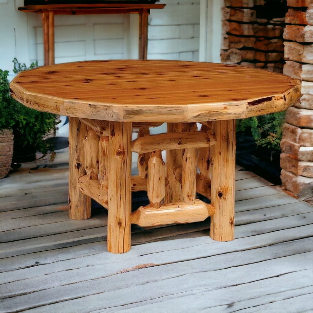 Rustic Cabin Dining Table Timberland Log Cabin | Goldmoor Inn