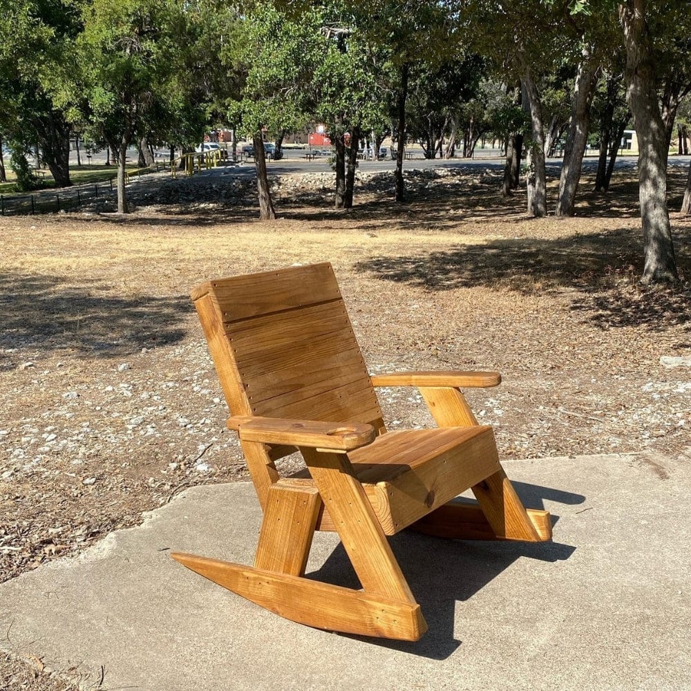 Cbin Rocking Chair Rustic Outdoor Rocking Chair | Cabin Place – The Cabin Place