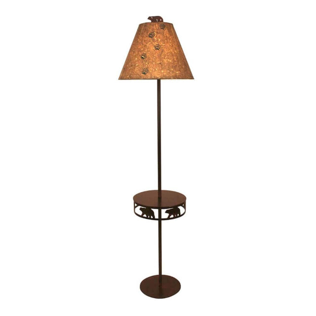 Sienna Bear Drink Tray Floor Lamp
