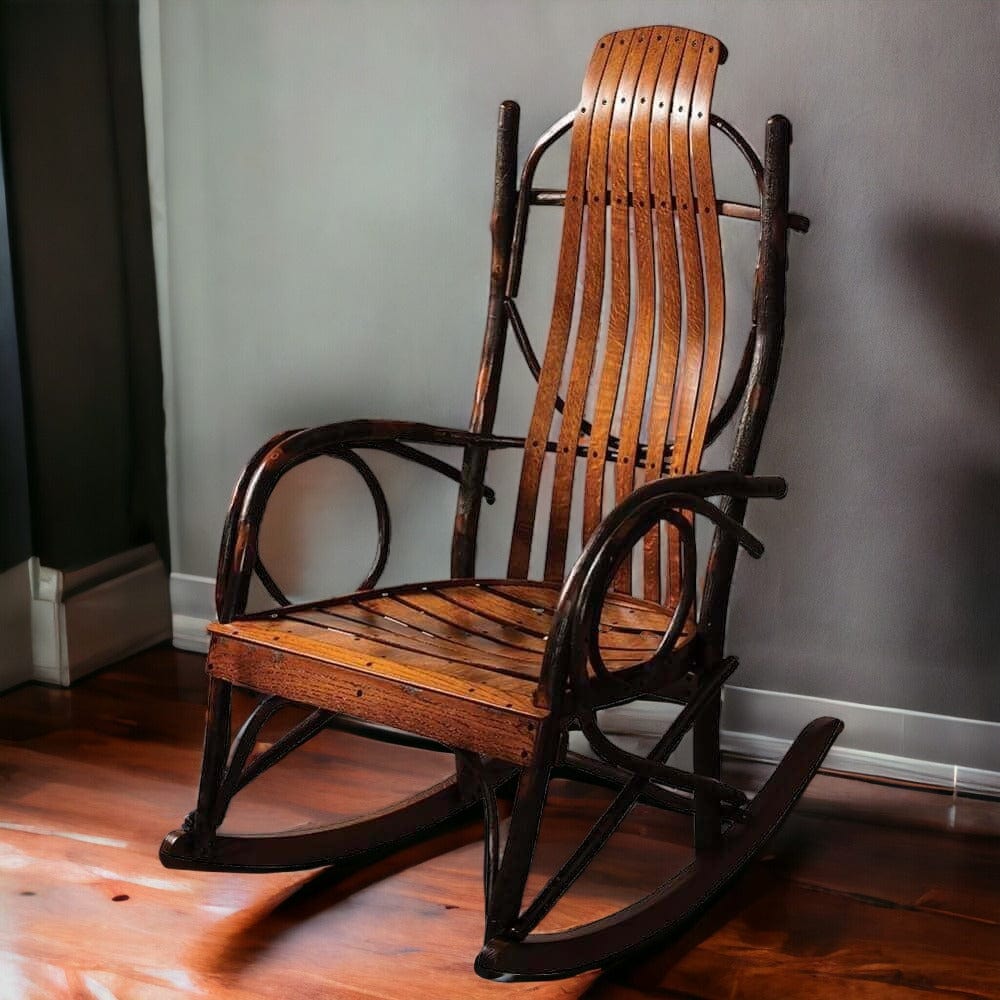 Rustic Wooden Rocking Chair