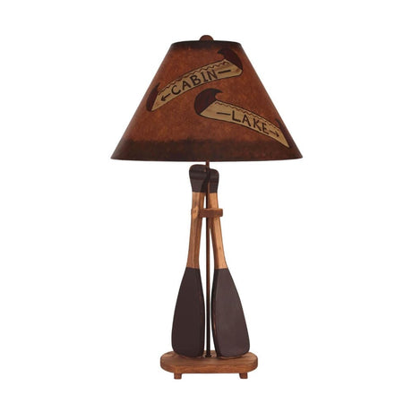 Sunburnt Cabin Paddle Table Lamp