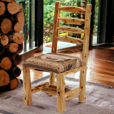 Upholstered Log Side Chair