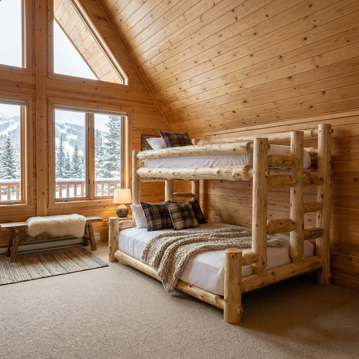 Dakota Log Tipi Bunk Bed