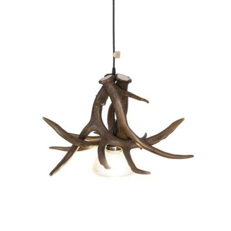 Whitetail 3 Pewter Antler Pendant Light