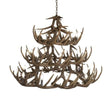 Whitetail 42 Pewter Antler Chandelier