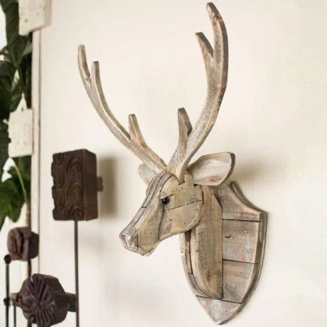 Wooden Deer Wall Hanging