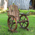 Wooden Wheel Adirondack Chair