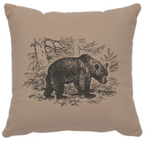 Cabin Classics Pillows - Bear Scene