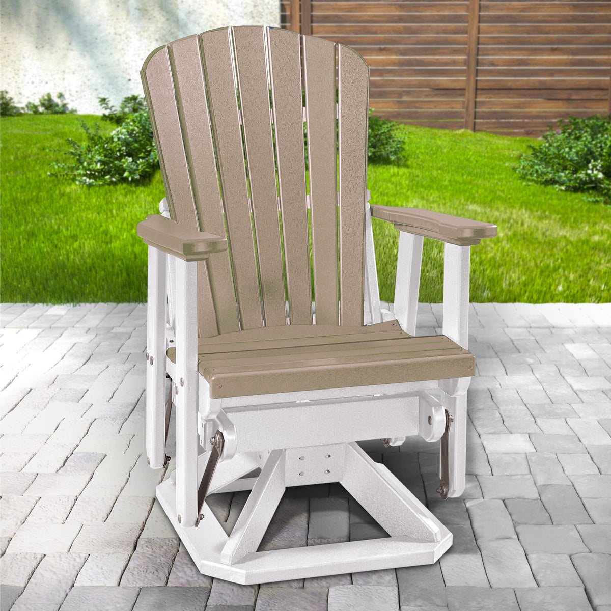 Premier Patio Fan Back Swivel Glider