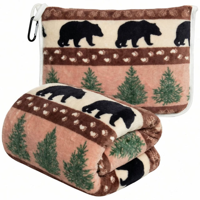 Pine & Bear Travel Blanket