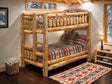 Cedar Log Single/Single Bunk Bed