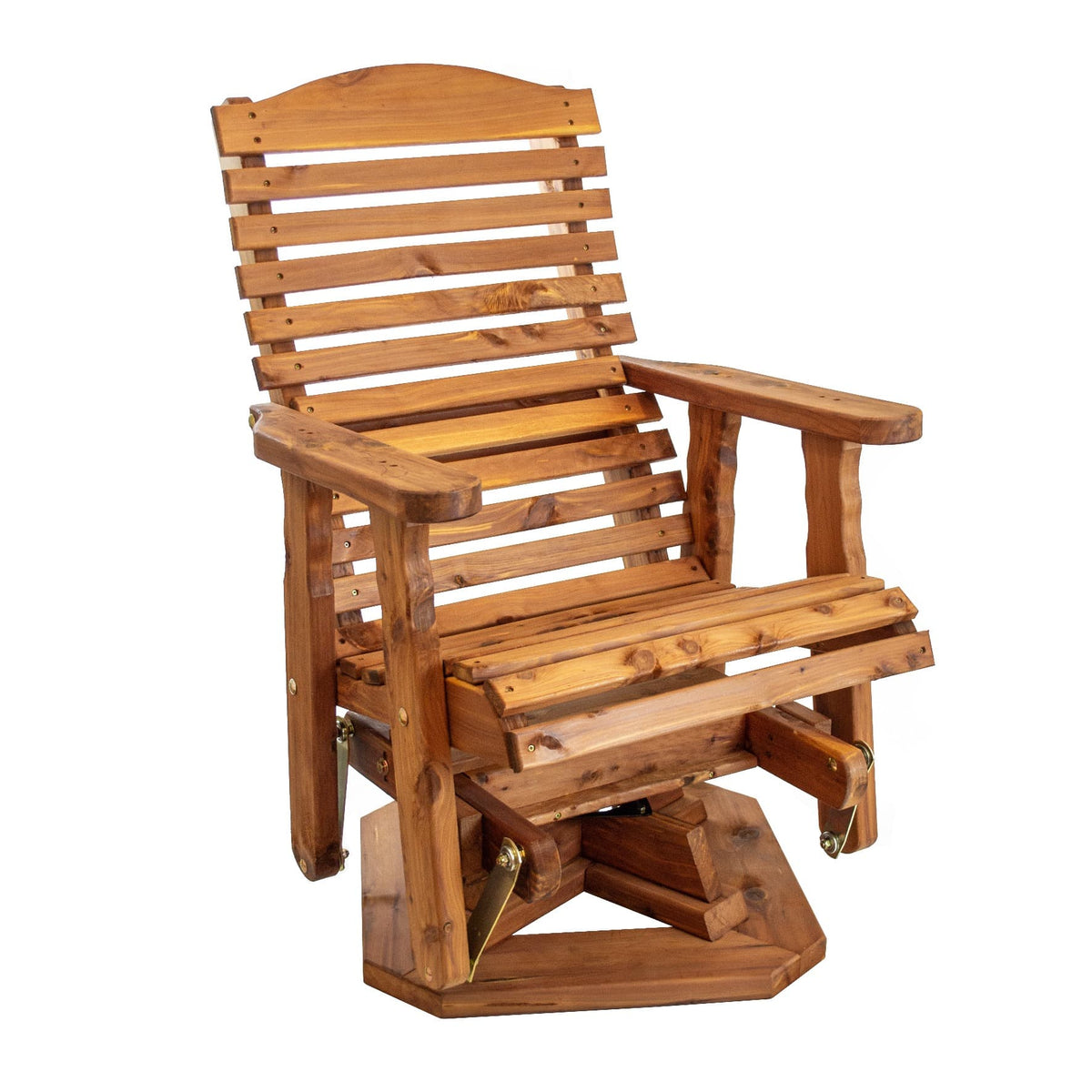 Cedar Classics Slat-Back Swivel Chair