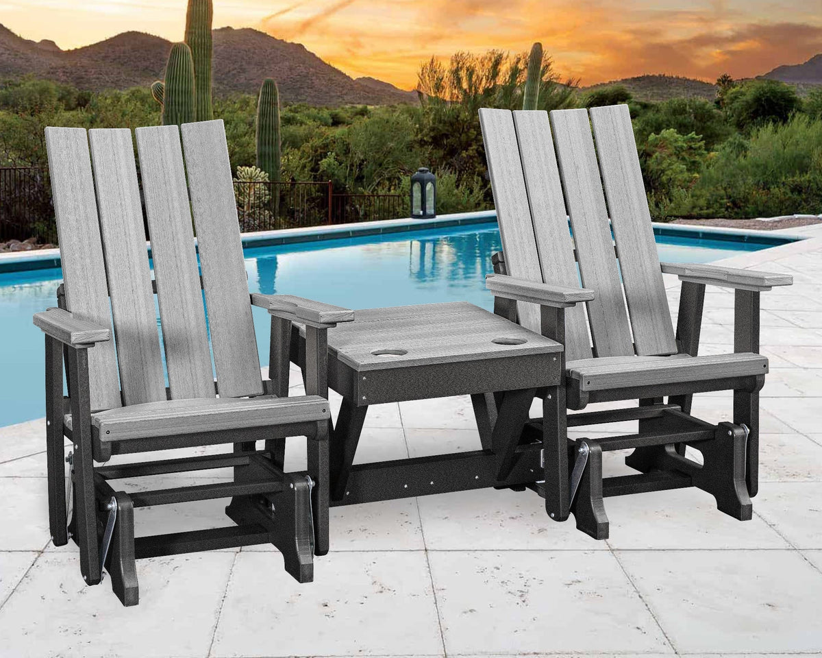 Premier Patio Double Glider with Center Table