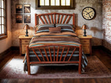 Hickory Sunburst Bed