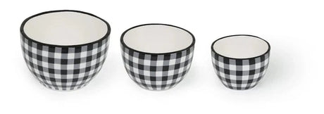 Classic Checkered Prep Bowls Set