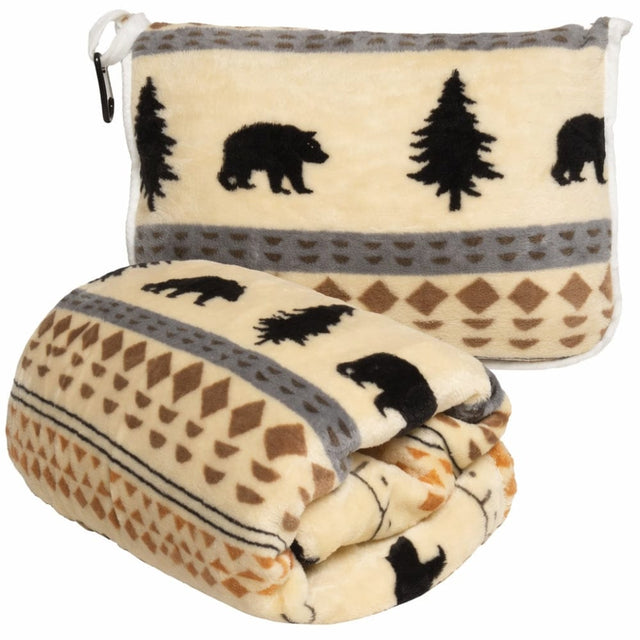 Northern Bear Travel Blanket