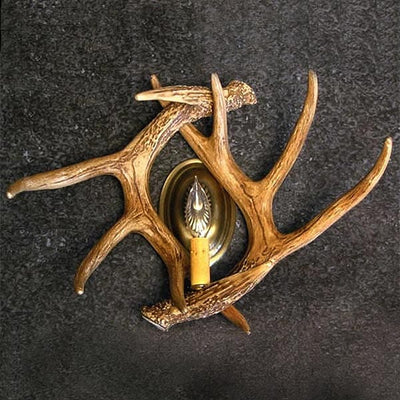 Whitetail Antler Double Wall Sconce