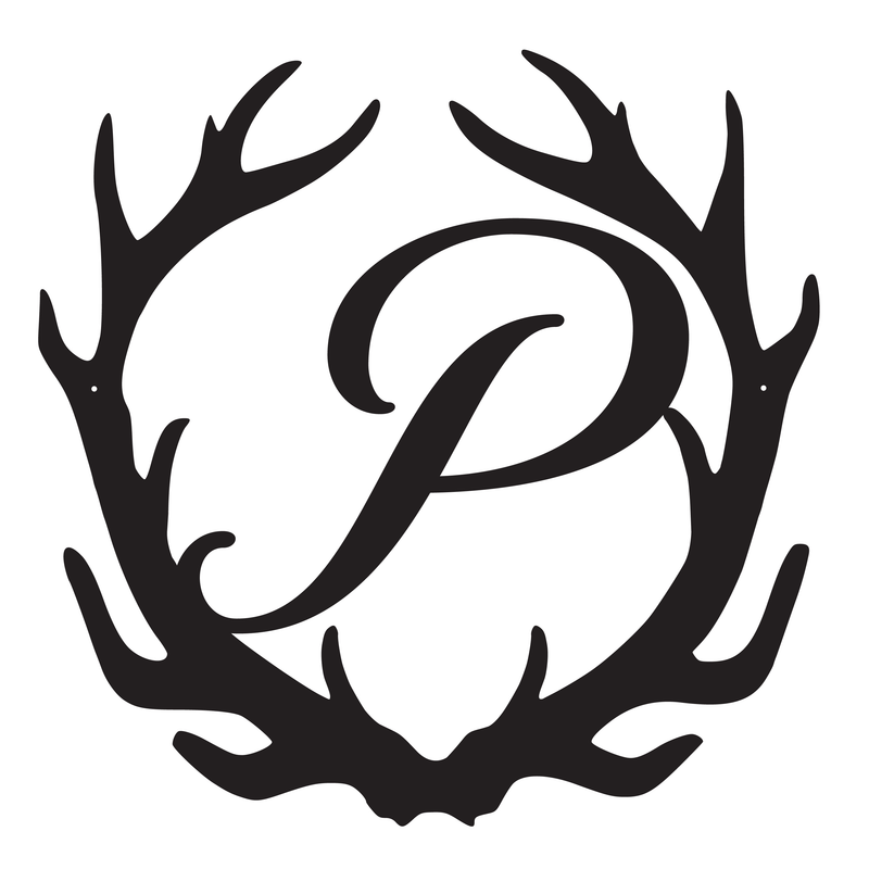 Antler Letter Monogram Sign - 15"