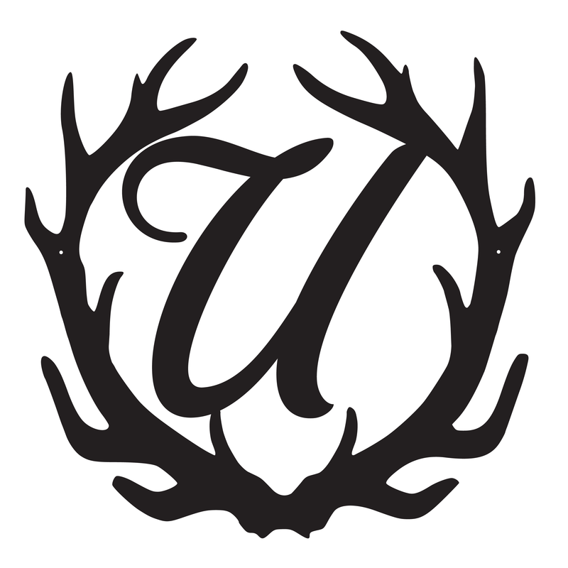 Antler Letter Monogram Sign - 15"