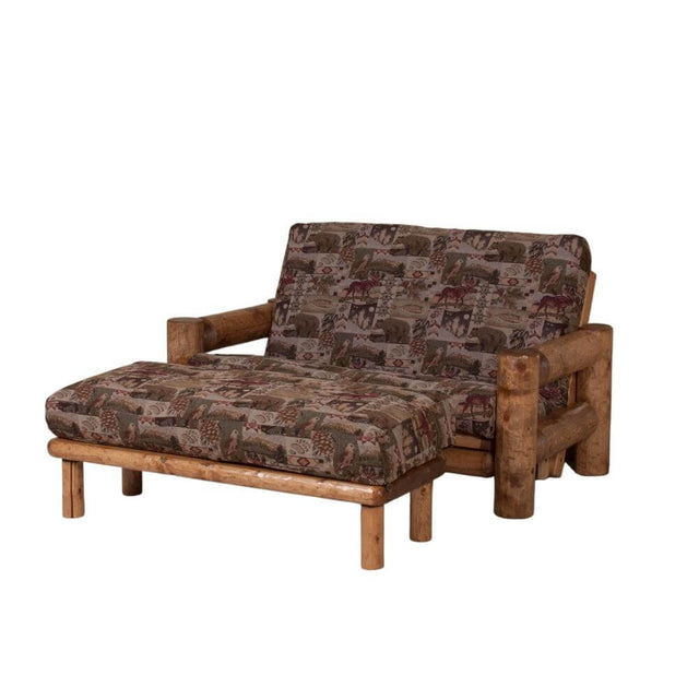 Aurora Loveseat Futon and Ottoman