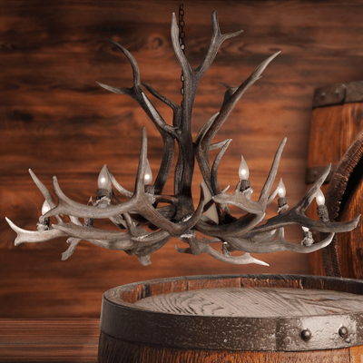 Authentic Elk Antler Chandelier - Large
