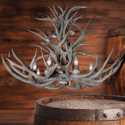 Authentic Mule Deer Royal Chandelier - Extra Large