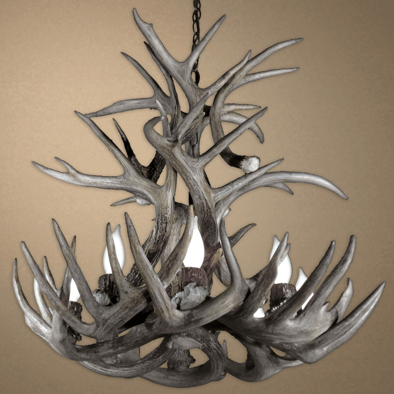 Authentic Whitetail Deer Cascade Chandelier - Extra Large
