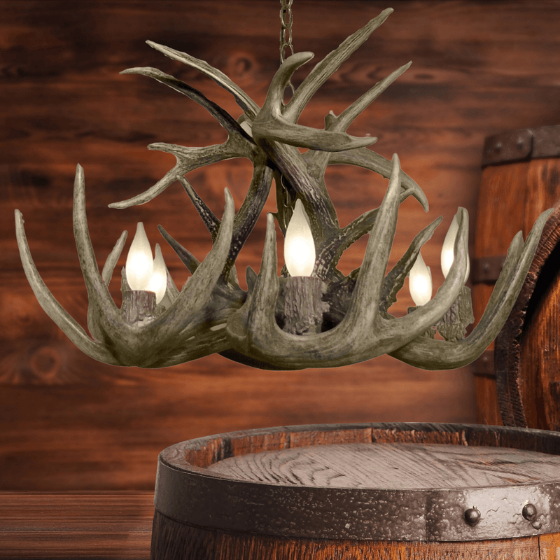 Authentic Whitetail Deer Chandelier - Extra Large