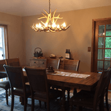 Authentic Whitetail Deer Wide Chandelier