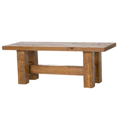 Barnwood Banquet Dining Bench