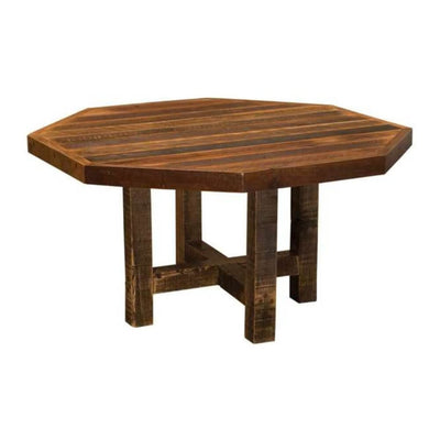 Barnwood Octagon Artisan Dining Table