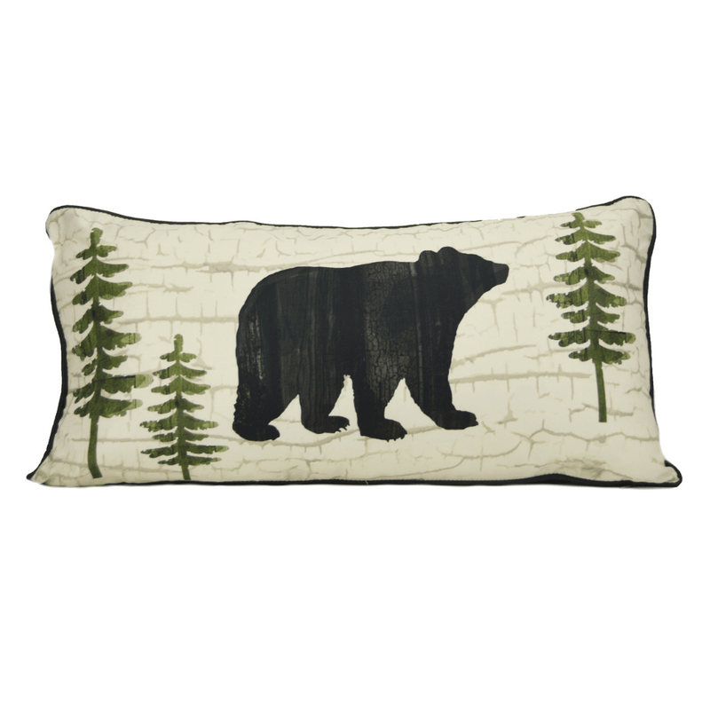 Bear Portrait Oblong Pillow