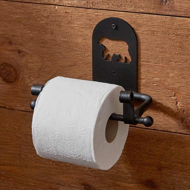 Bear Cutout Toilet Paper Holder