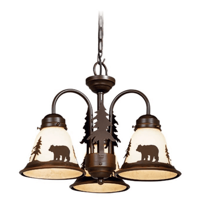 Bear Lodge 3 Light LED Chandelier