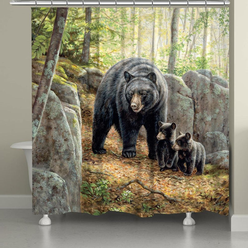 Bears In Training Shower Curtain