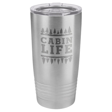 Cabin Life 20 oz Tumbler - Stainless Steel
