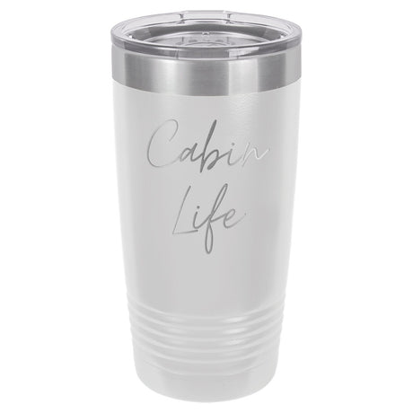 Cabin Life Two 20 oz Tumbler - Powder Coated