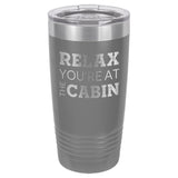 At The Cabin 20 oz Tumbler - Powder Coated