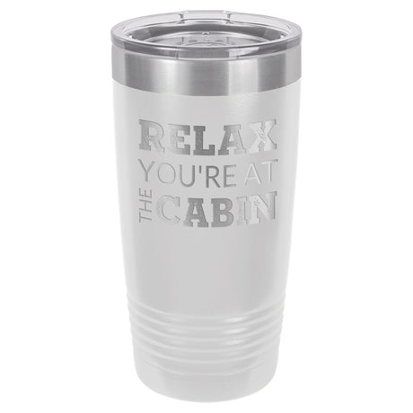At The Cabin 20 oz Tumbler - Powder Coated
