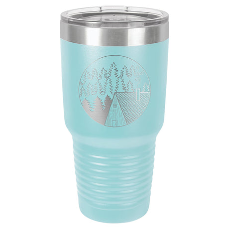 Cabin Scene 30 oz Tumbler - Powder Coated