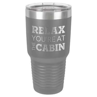 At The Cabin 30 oz Tumbler - Powder Coated