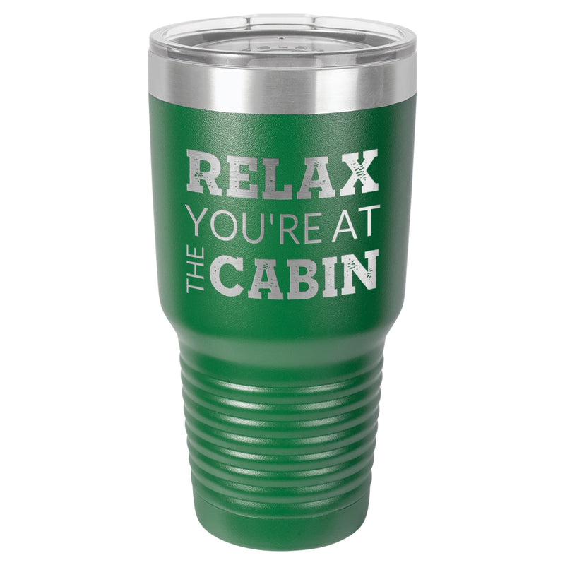 At The Cabin 30 oz Tumbler - Powder Coated