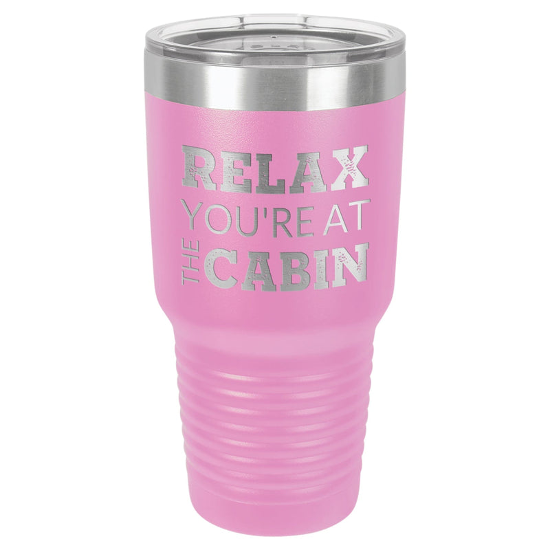 At The Cabin 30 oz Tumbler - Powder Coated