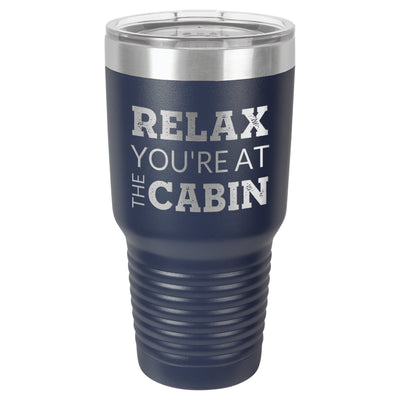 At The Cabin 30 oz Tumbler - Powder Coated